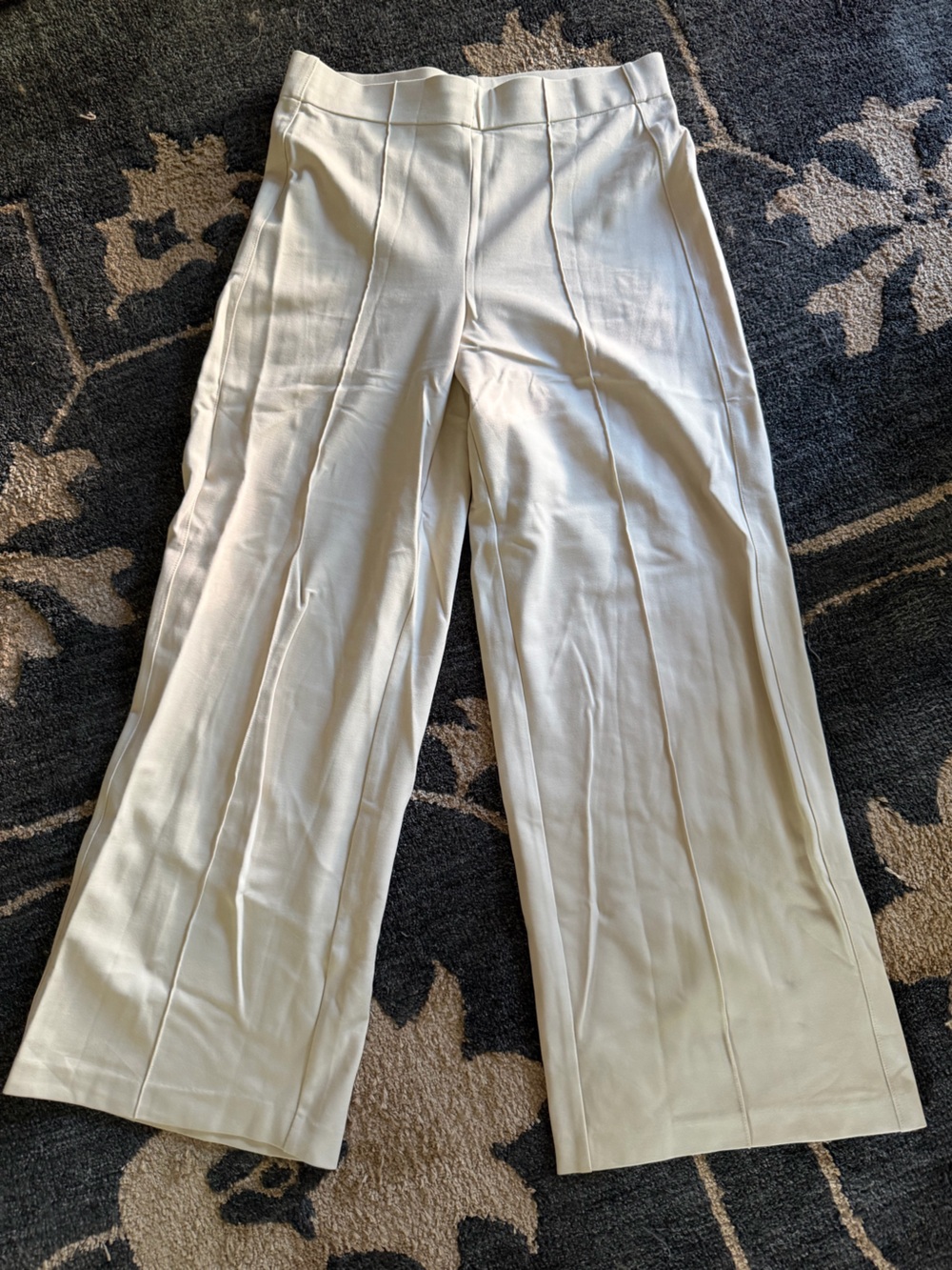 Jones New York Cream Straight-Leg Trousers